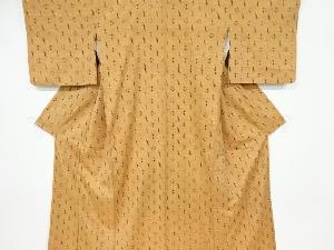 アンティーク絣柄織出し手織り節紬着物
